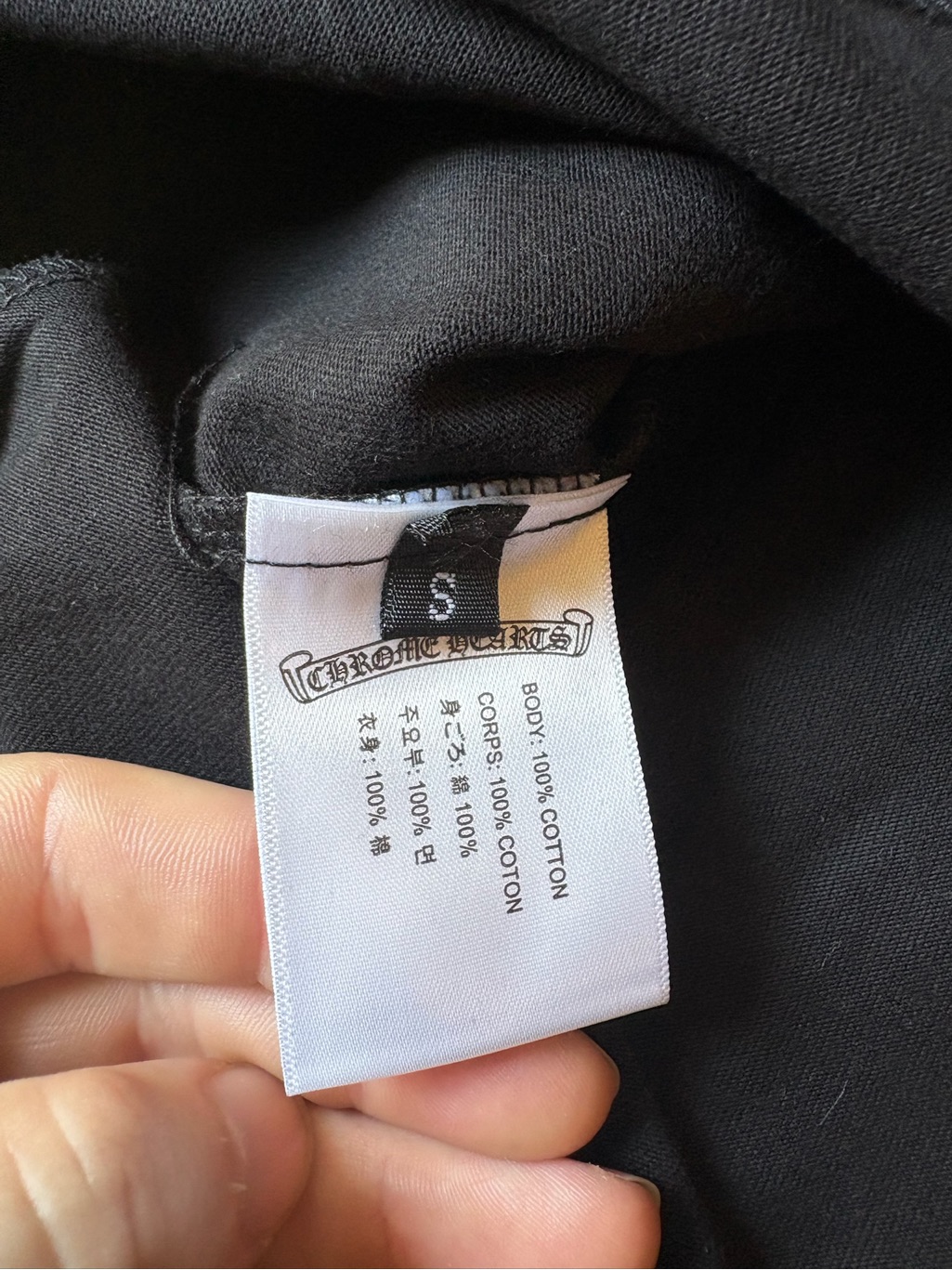 Men's Black Short Sleeve Tee With Pink Graphic — image 4 of 6